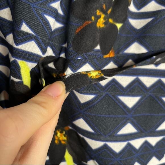 J CREW Floral Pants Joggers Womens Size 4 Abstract Office Professional Career - Picture 7 of 9